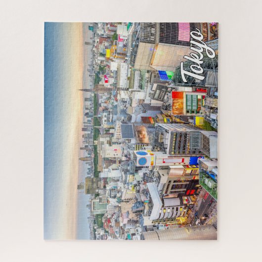 Sunset Over Tokio, Japan Puzzle (Vertikal)