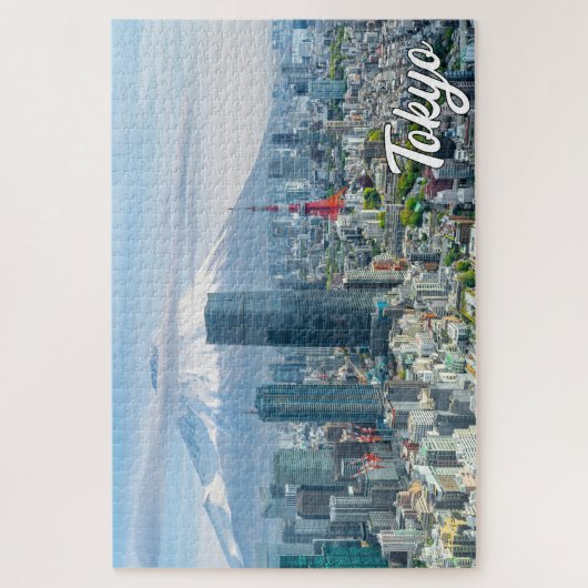 Sunset Over Tokio, Japan Puzzle (Vertikal)