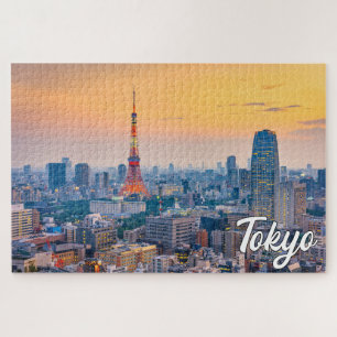Sunset Over Tokio, Japan Puzzle