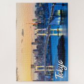 Sunset Over Tokio, Japan Puzzle (Vertikal)
