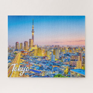 Sunset Over Tokio, Japan Puzzle