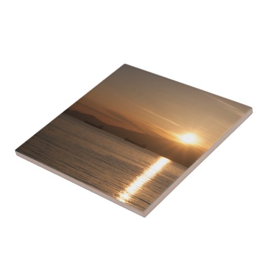 Sunset over Vancouver Bay - Kanada Fliese (Seite)