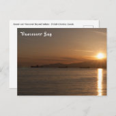 Sunset over Vancouver Bay - Kanada Postkarte (Vorne/Hinten)