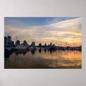 Sunset over Vancouver Skyline Poster (Vorne)