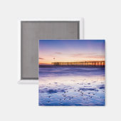 Sunset Over Ventura Pier and Beach Magnet (Vorderseite/Rückseite)