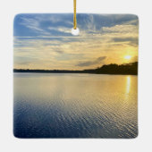 Sunset Over Wildcat Lake Keramikornament (Rückseite)