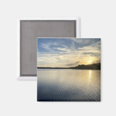 Sunset Over Wildcat Lake Magnet (Vorderseite/Rückseite)