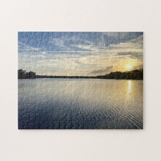 Sunset Over Wildcat Lake Puzzle (Horizontal)