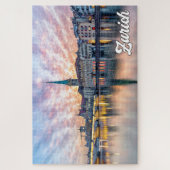Sunset Over Zürich, Schweiz Puzzle (Vertikal)