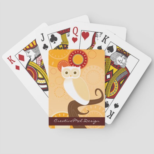 Sunset Owl AB Spielkarten (Rückseite)
