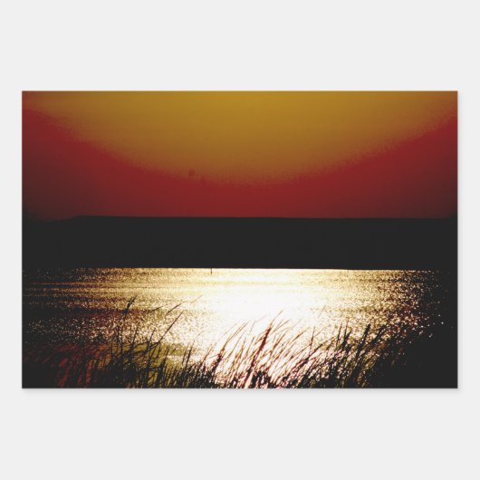 Sunset Packpapier Geschenkpapier Set (Vorderseite 3)