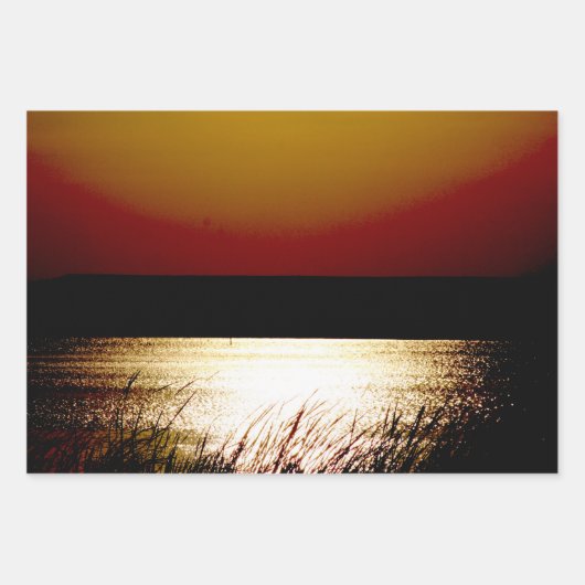 Sunset Packpapier Geschenkpapier Set (Vorderseite 2)