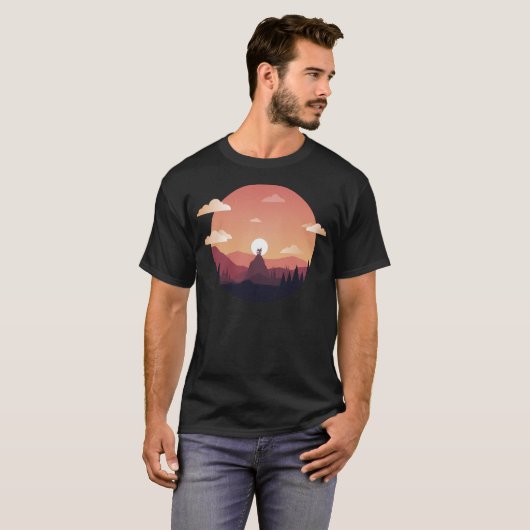 Sunset Pagoda Active T-Shirt (Vorne ganz)