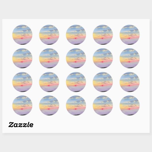 Sunset Painting Stickers (Blatt)