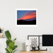 Sunset Paints Stinson Mountain Poster (Heimbüro)
