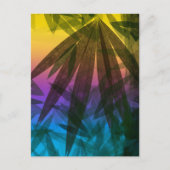 Sunset Palm Blätter Postkarte (Vorderseite)