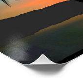 Sunset Palm Hawaiian Tropical Sentiments Poster (Ecke)