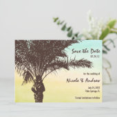 Sunset Palm Tree Ankündigung Datum freihalten (Stehend Vorderseite)