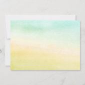 Sunset Palm Tree Ankündigung Datum freihalten (Rückseite)