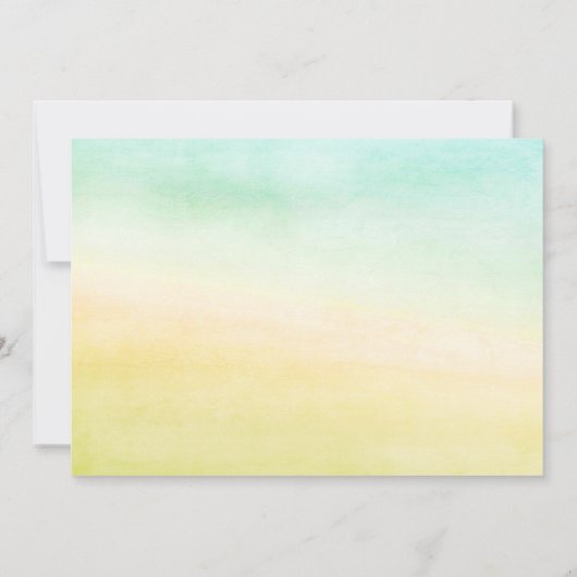 Sunset Palm Tree Ankündigung Datum freihalten (Rückseite)