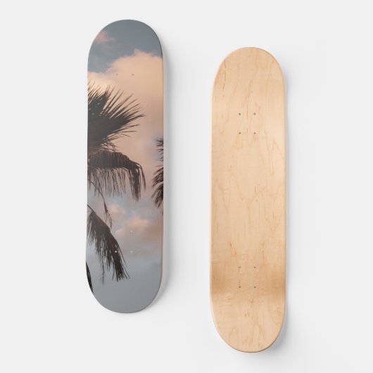Sunset Palm Trees #1 #tropical #wall #decor #art Skateboard (Vorderseite)