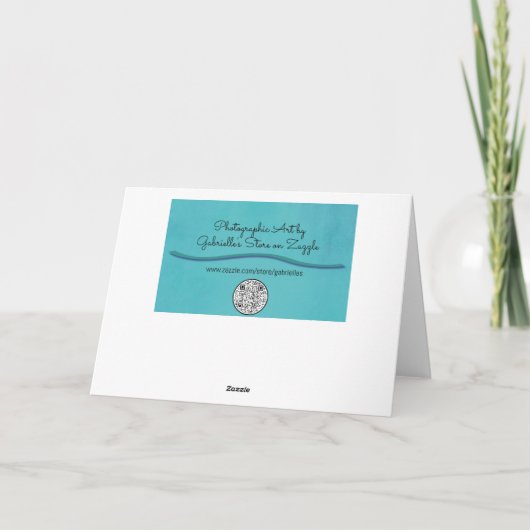 Sunset Palm Trees Bible Verse Art Note Card Karte (Rückseite)