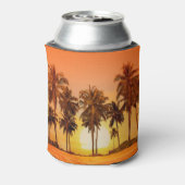 Sunset Palm Trees Sri Lanka Dosenkühler (Kanne Rückseite)