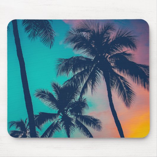Sunset Palms Art Mousepad (Vorne)