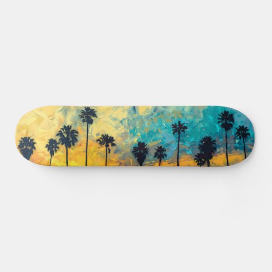 Sunset Palms Cruiser Board Skateboard (Horizontal)