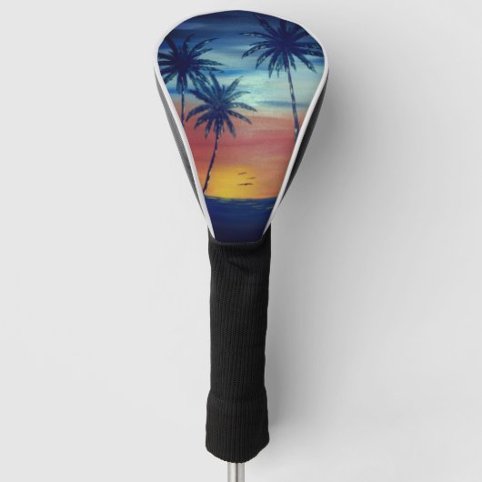 Sunset Palms Golf Headcover (Vorderseite)