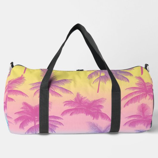 Sunset Palms Reise Duffle Bag (Vorderseite)