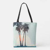 Sunset Palms Tasche (Rückseite)