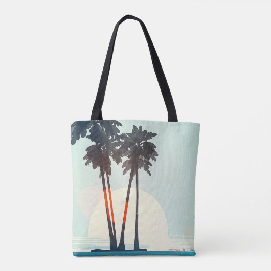 Sunset Palms Tasche (Rückseite)
