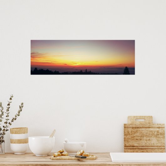 Sunset Panorama Poster (Küche)