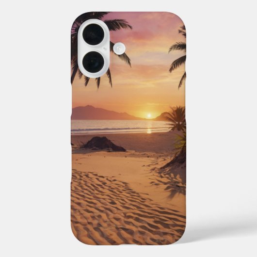 Sunset Paradise Case-Mate iPhone Hülle (Rückseite)