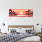 Sunset Paradise Leinwanddruck (Insitu (Schlafzimmer))