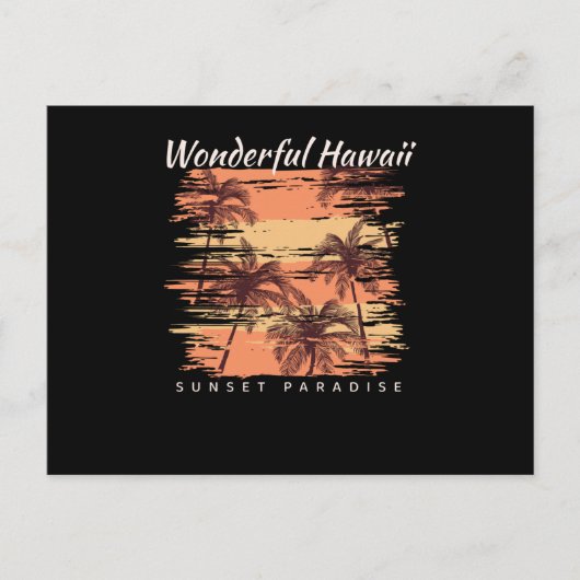 Sunset Paradise Postkarte (Vorderseite)