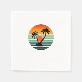 Sunset Paradise - Tropical Beach Vibes Serviette