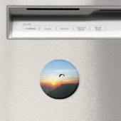 Sunset Paraglide Wanderlust Extreme Sportart Magnet (In Situ (Geschirrspüler))