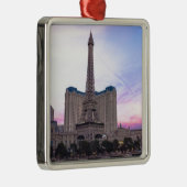 Sunset Paris Las Vegas Tour Eiffel Fake Silbernes Ornament (Rechts)