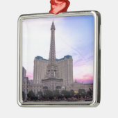 Sunset Paris Las Vegas Tour Eiffel Fake Silbernes Ornament (Links)