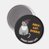 Sunset Park Cats Halloween Magnet Witch Ashes (Vorderseite/Rückseite)