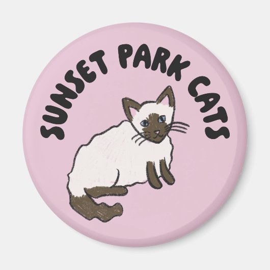 Sunset Park Cats | Magnet | Almond Rescue Cat (Vorne)