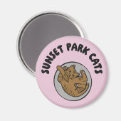Sunset Park Cats | Magnet | Bobbin Rettungskätzche (Vorderseite/Rückseite)