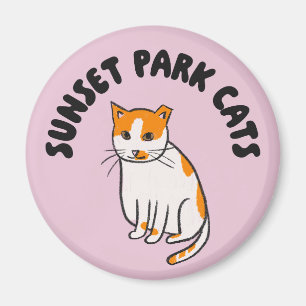 Sunset Park Cats Magnet Charmante Rettungskatz