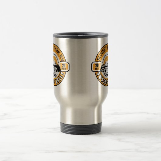 Sunset Park RV Eigentümer Kundgebung Travel Mug Reisebecher (Mittel)