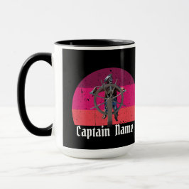 Sunset Party Pirate Skeleton Captain Tasse