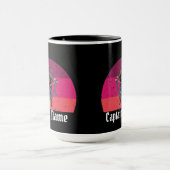 Sunset Party Pirate Skeleton Captain Tasse (Zentrum)