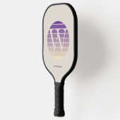 Sunset Pastel Monogram Personalized Pickleball Schläger (Links)