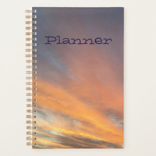 Sunset Pastellplanner Planer (Vorderseite)